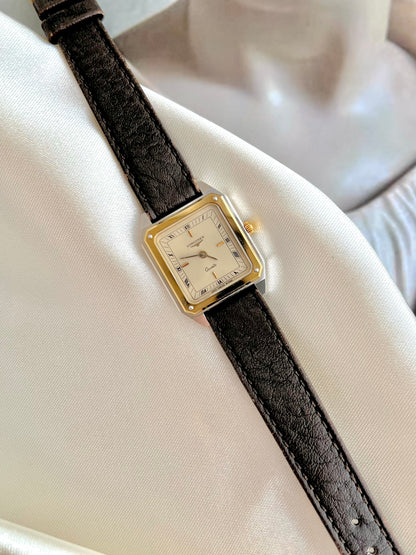 Longines Two Tone Rectangular Women's Watch