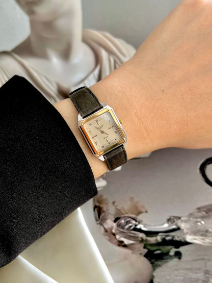 Longines Two Tone Rectangular Women's Watch