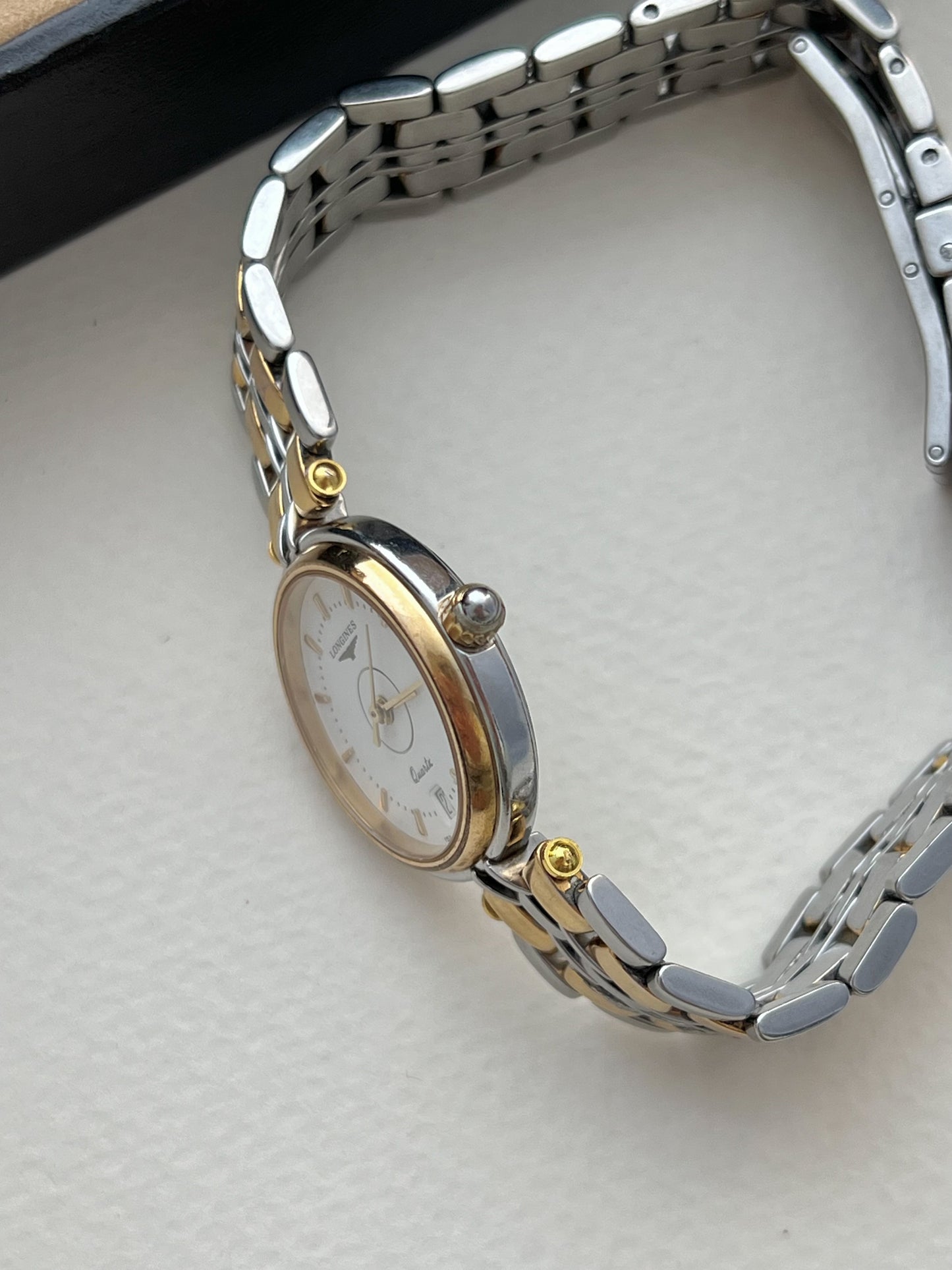 Longines Flagship White Dial Two Tone Ladies Watch