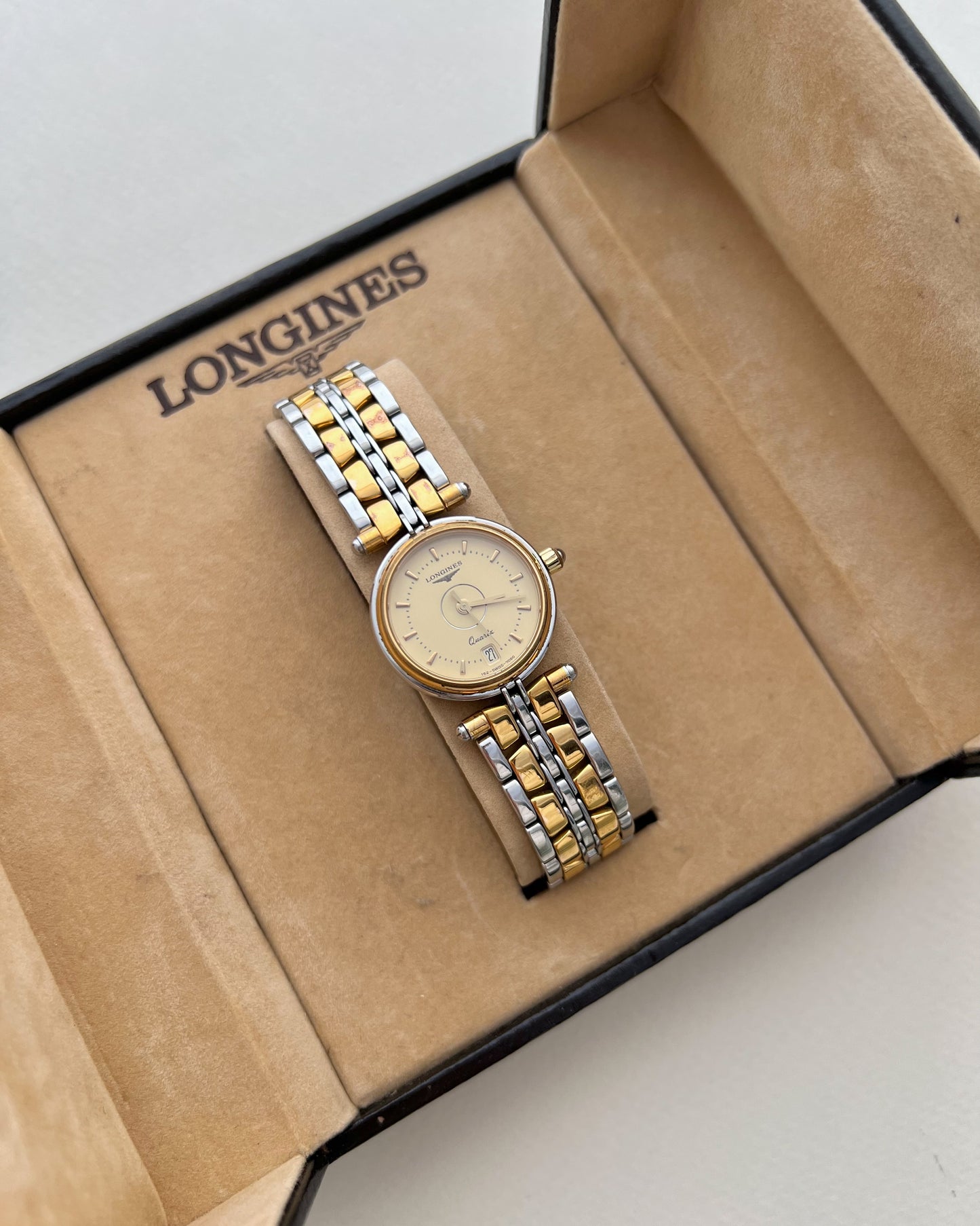Longines Flagship Champagne Dial Two Tone Ladies Watch