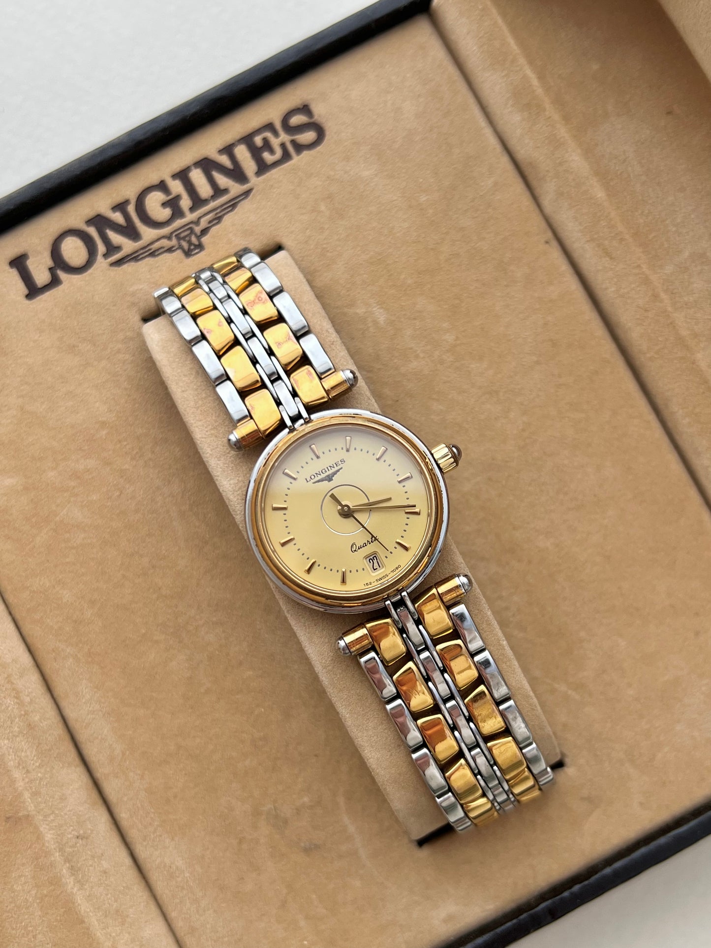 Longines Flagship Champagne Dial Two Tone Ladies Watch