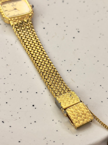 Rado Elegance Gold Toned Rectangular Woman's Watch