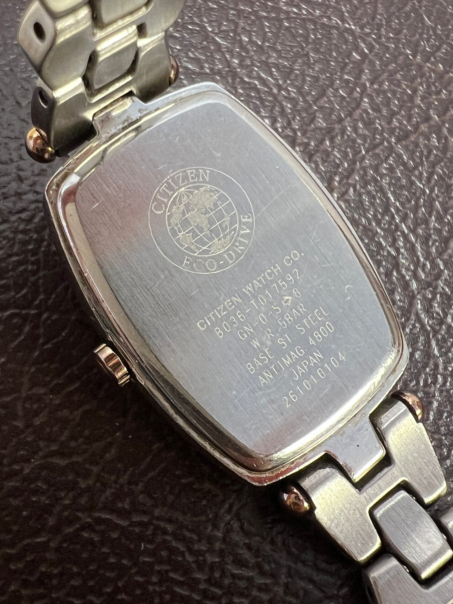 Citizen Exceed Pink Stardust Dial Two Tone Bracelet Watch