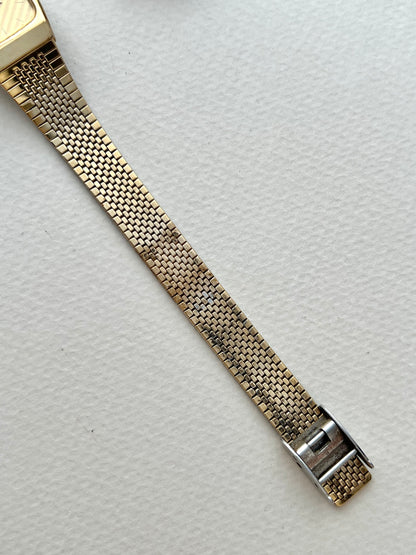 Seiko Striped Gold Dial Women’s Watch