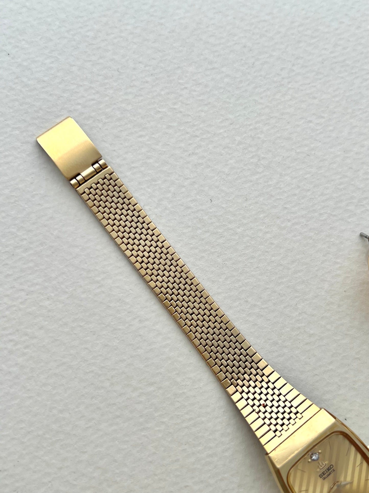 Seiko Striped Gold Dial Women’s Watch