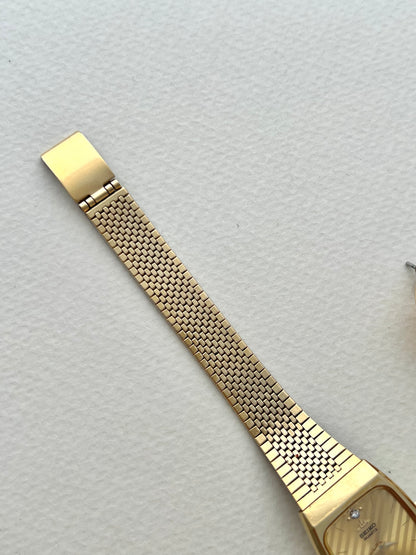 Seiko Striped Gold Dial Women’s Watch
