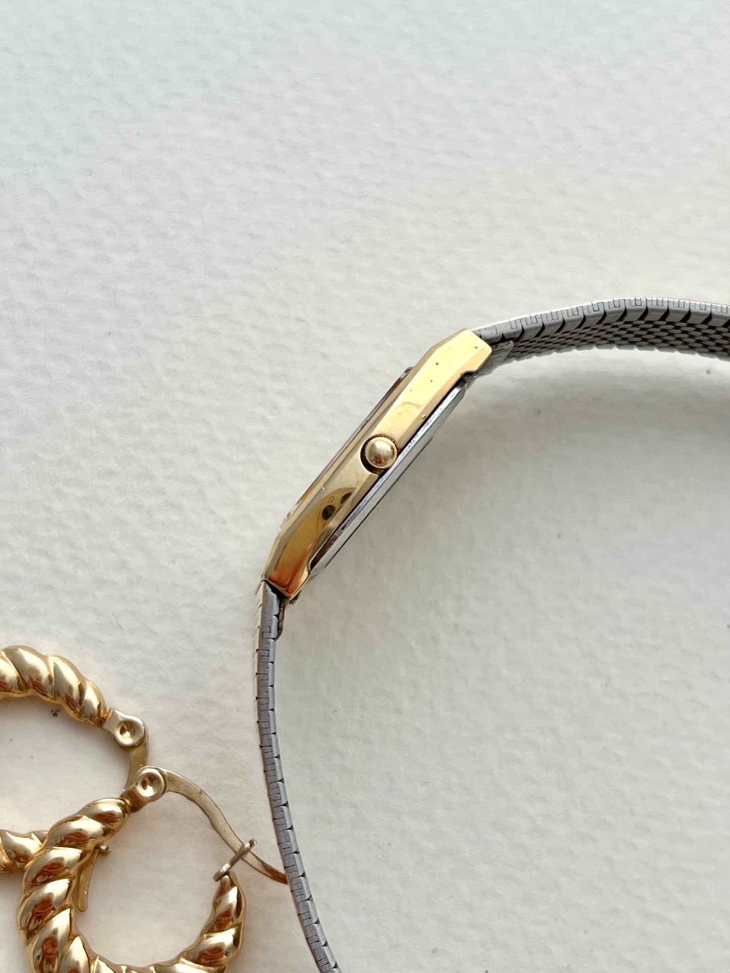 Seiko Striped Gold Dial Women’s Watch