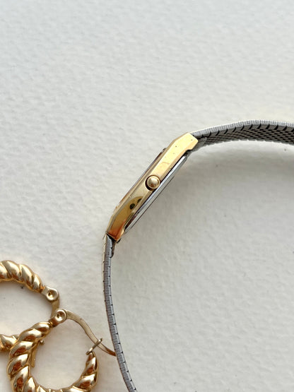 Seiko Striped Gold Dial Women’s Watch