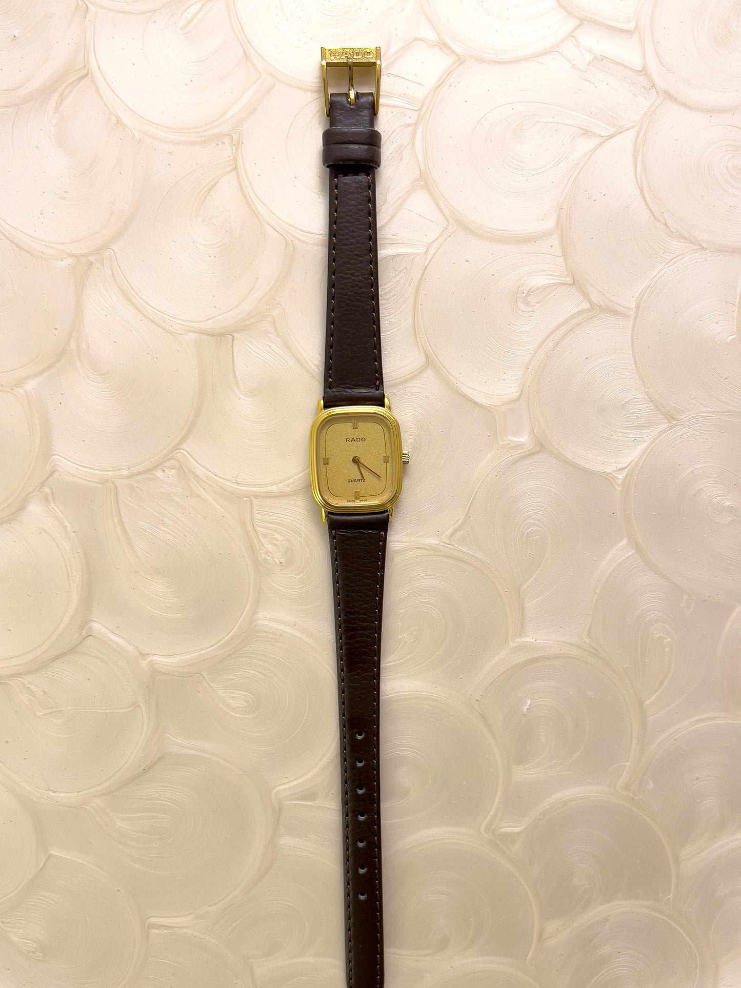 Rado Cushion Triple Stepped Bezel Case Woman's Watch