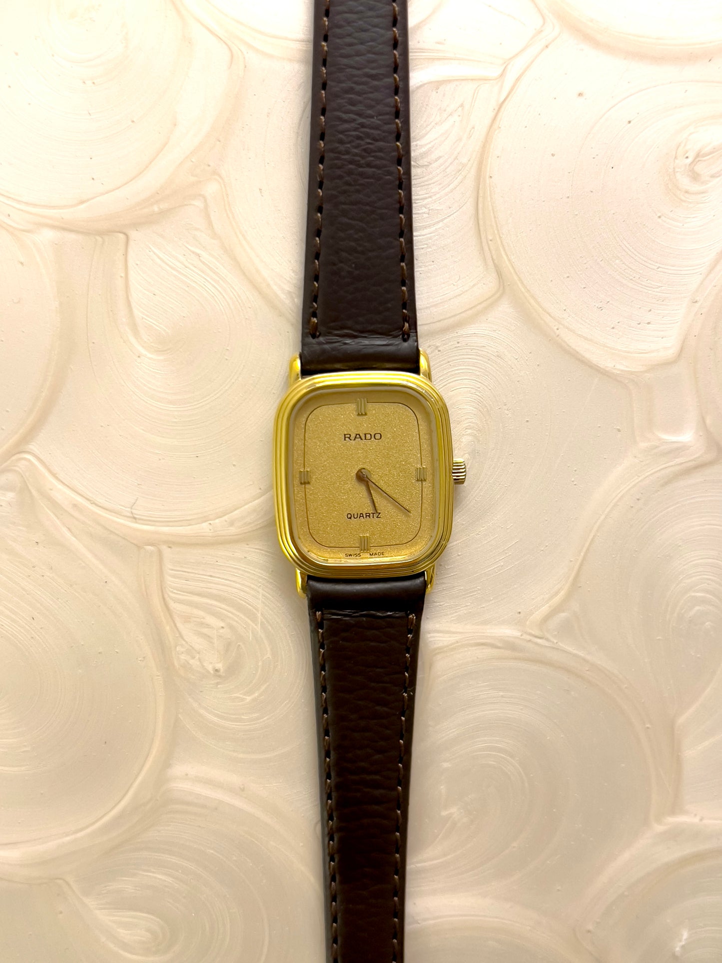 Rado Cushion Triple Stepped Bezel Case Woman's Watch