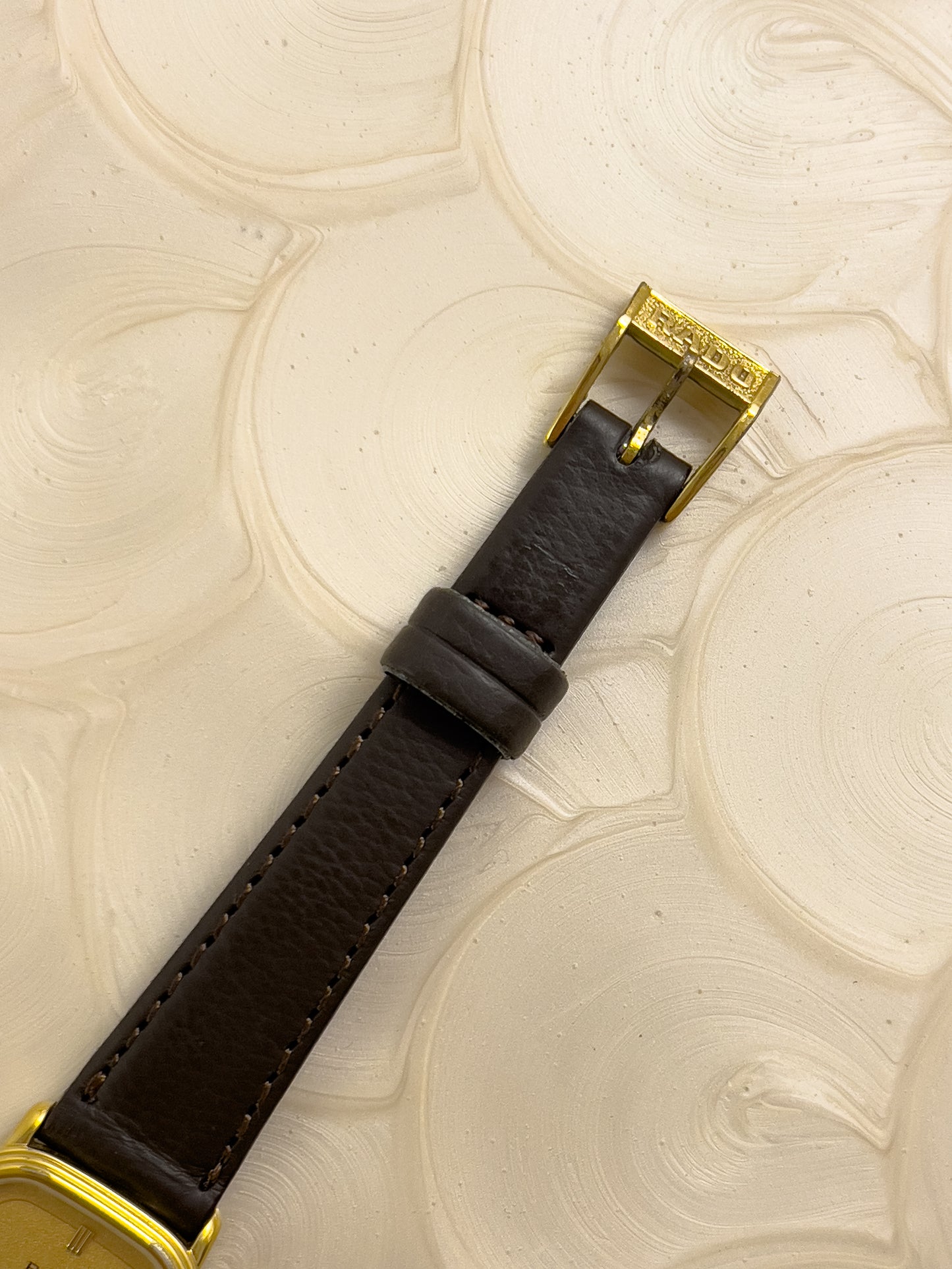 Rado Cushion Triple Stepped Bezel Case Woman's Watch