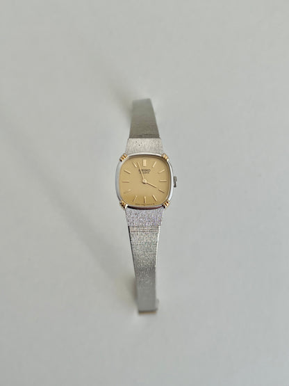 Seiko Gold Dial Cushion Women’s Watch