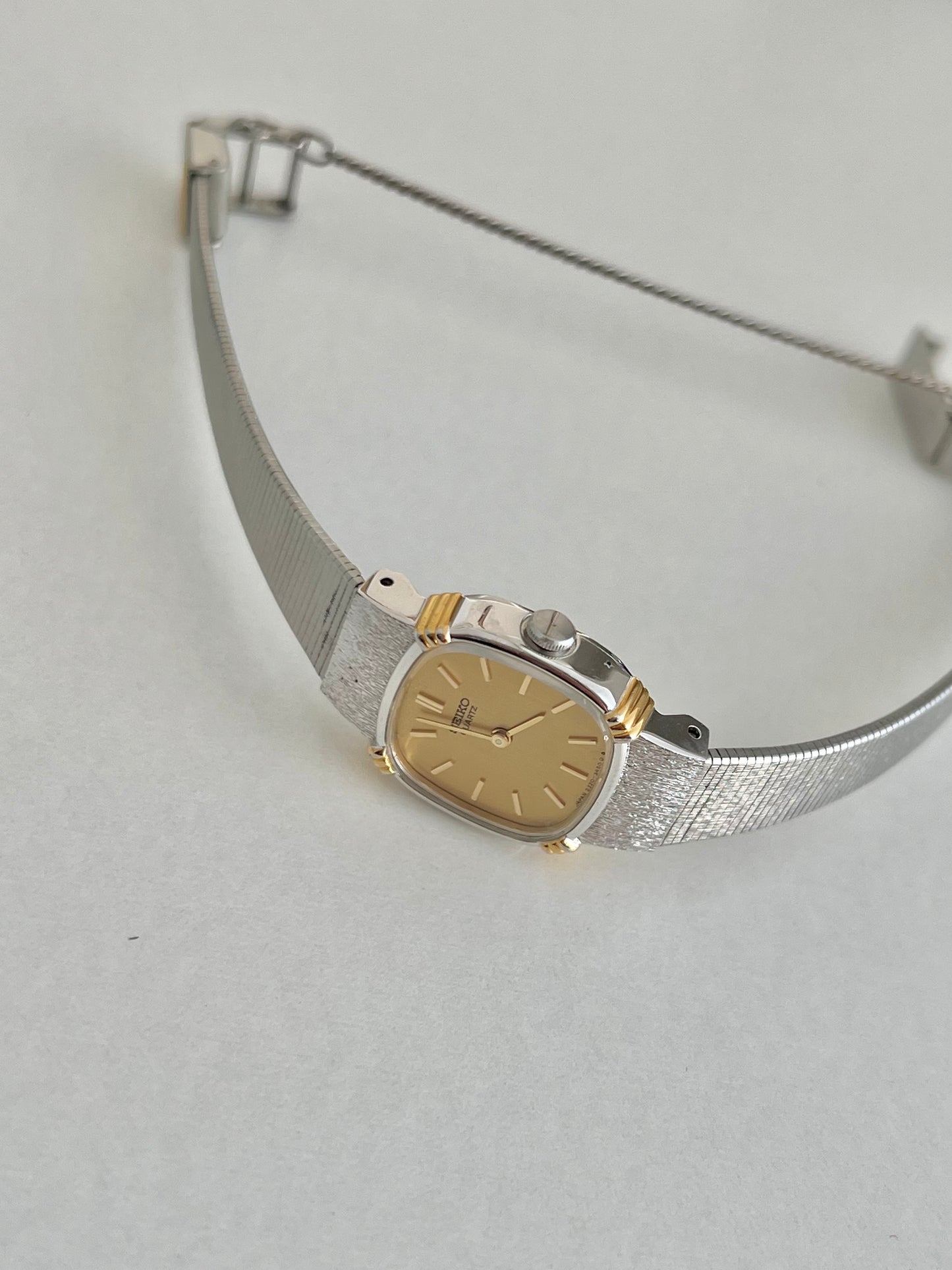 Seiko Gold Dial Cushion Women’s Watch