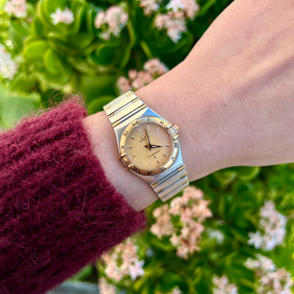 Omega Constellation Two-tone Women’s Watch Gold Face