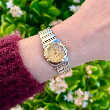 Omega Constellation Mini Two-tone Women’s Watch Gold Face