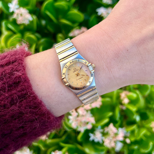 Omega Constellation Mini Two-tone Women’s Watch Gold Face