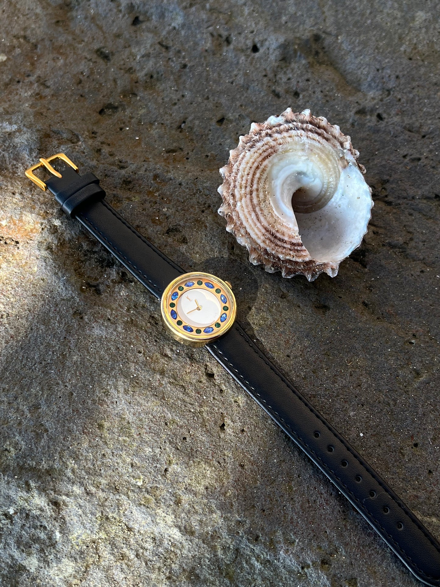 Yves Saint Lauren "Jewelled Halo" Watch in Shades of Blue
