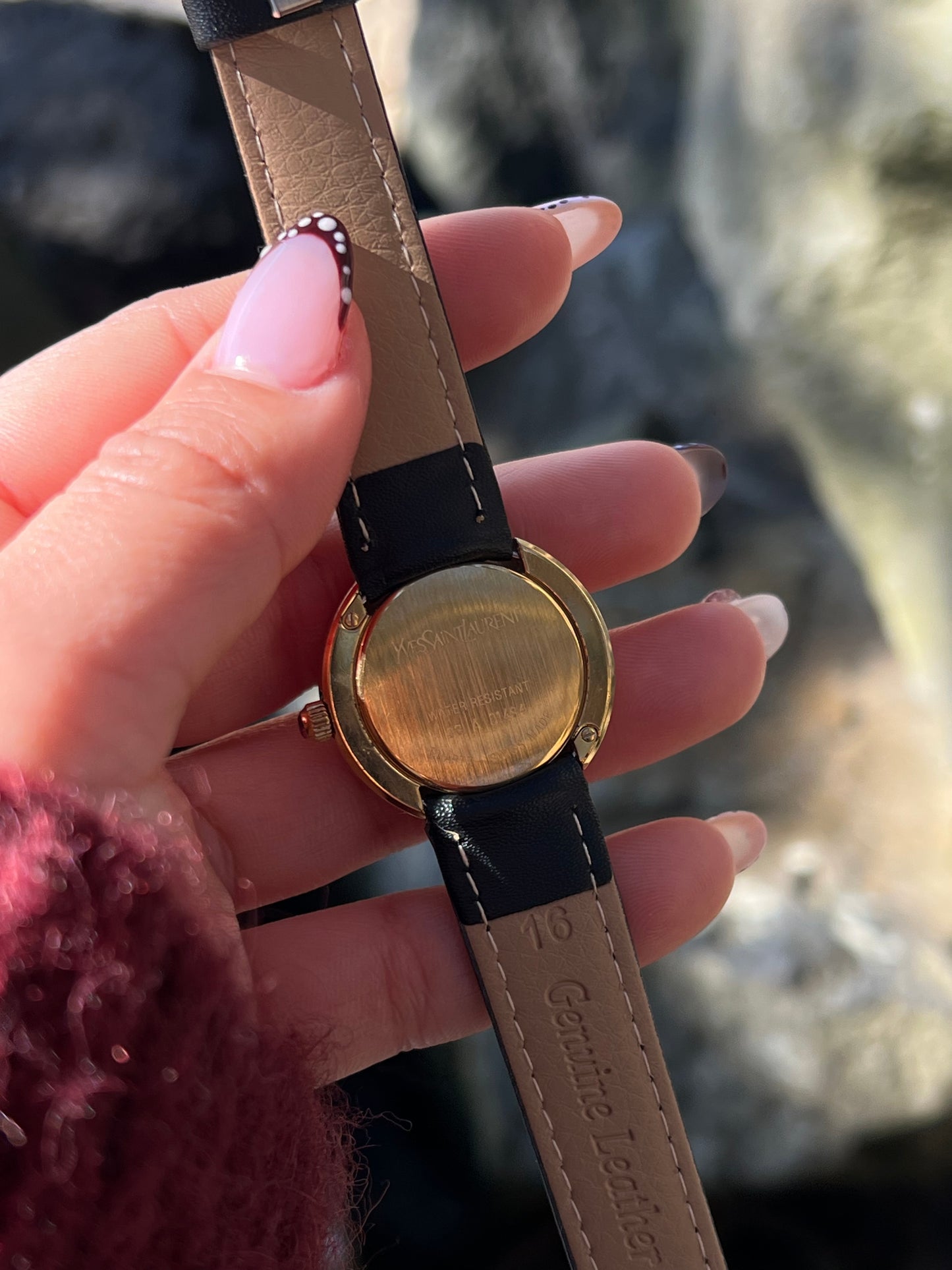 Yves Saint Lauren "Jewelled Halo" Watch in Shades of Red