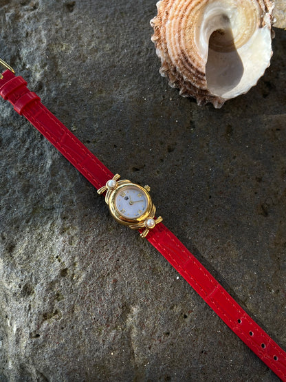 Mikimoto Akoya Pearl Ribbon Women’s Watch