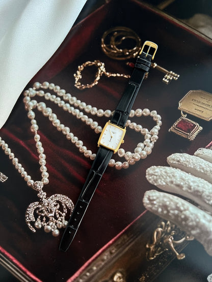 Longines Tank Inspired Gold Tone Minimalist Women's Watch