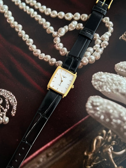 Longines Tank Inspired Gold Tone Minimalist Women's Watch