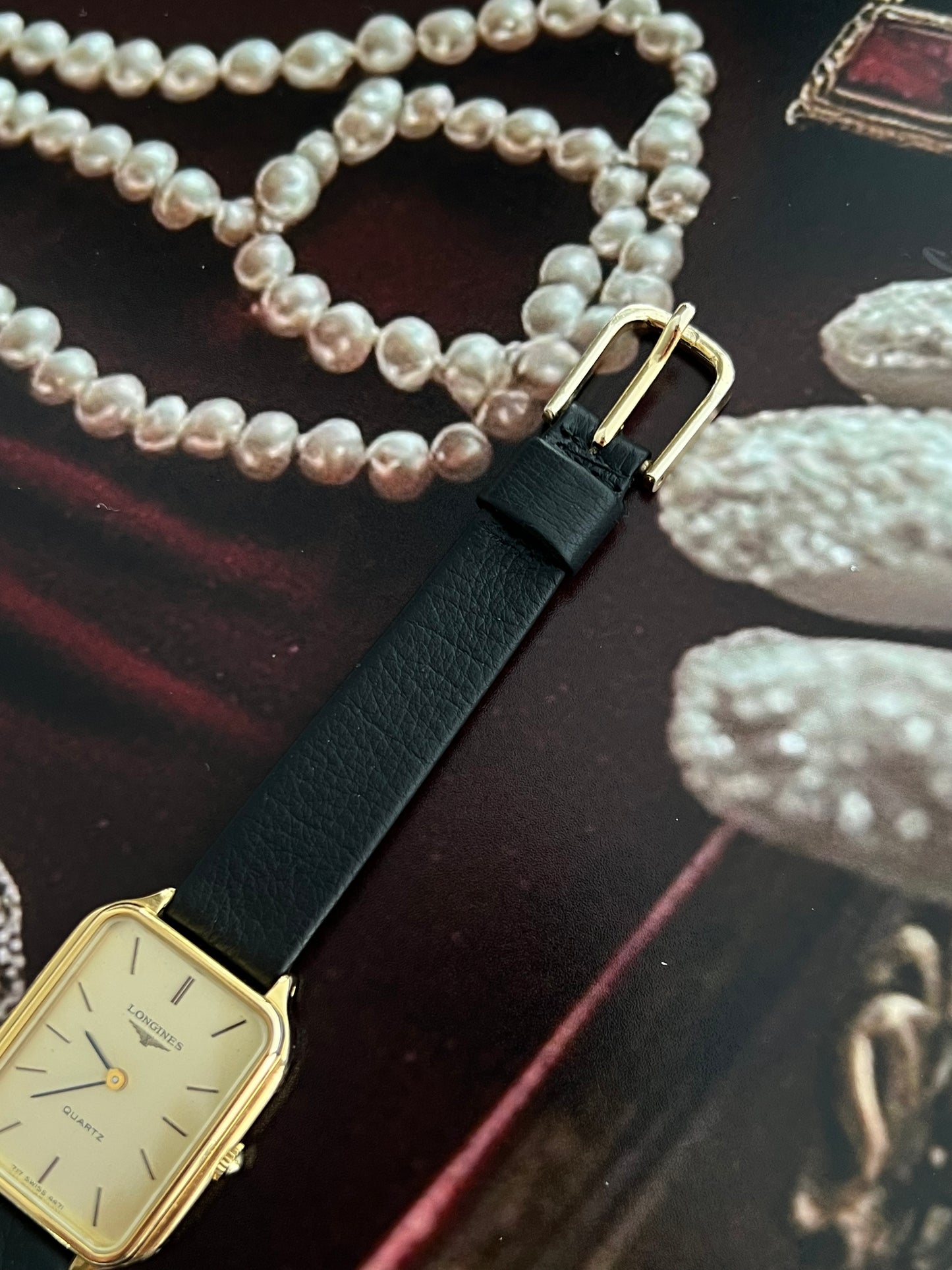 Longines Soft Rectangular Gold Tone Minimalist Women's Watch