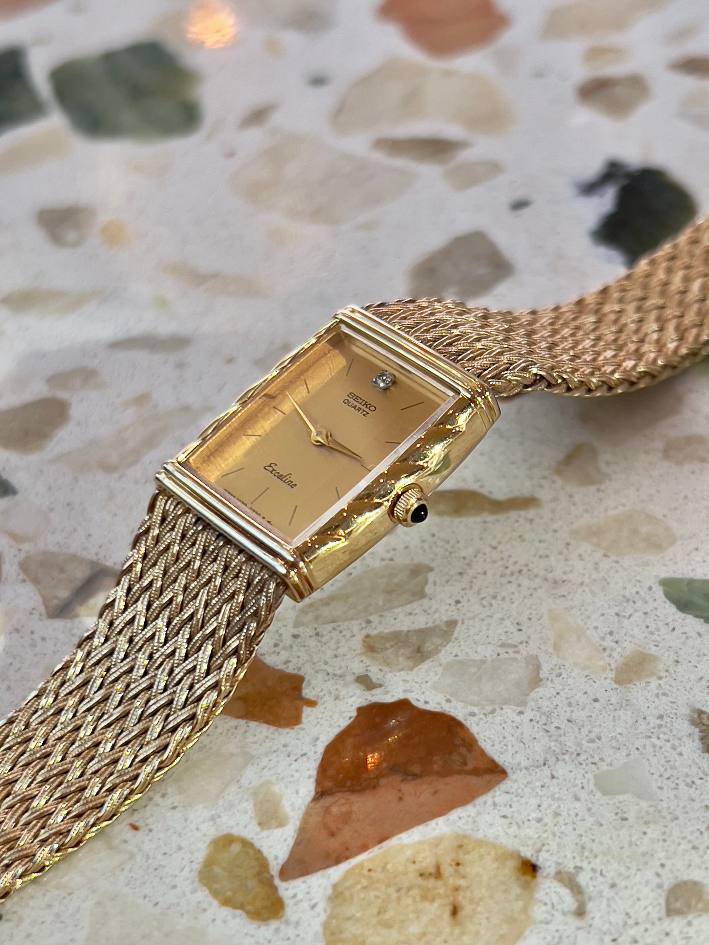 Seiko Tank Vintage Woman's Watch with a Croissant Case