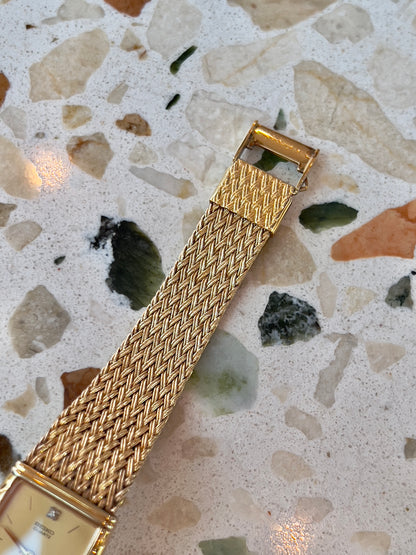 Seiko Tank Vintage Woman's Watch with a Croissant Case