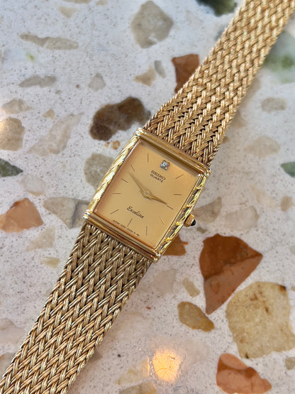 Seiko Tank Vintage Woman's Watch with a Croissant Case