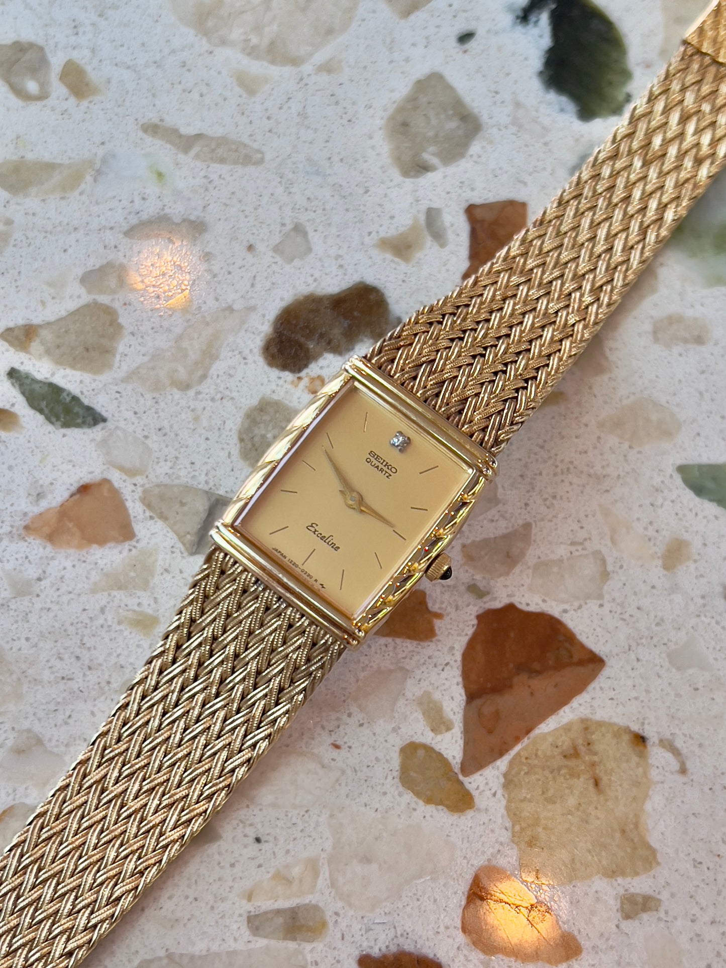 Seiko Tank Vintage Woman's Watch with a Croissant Case