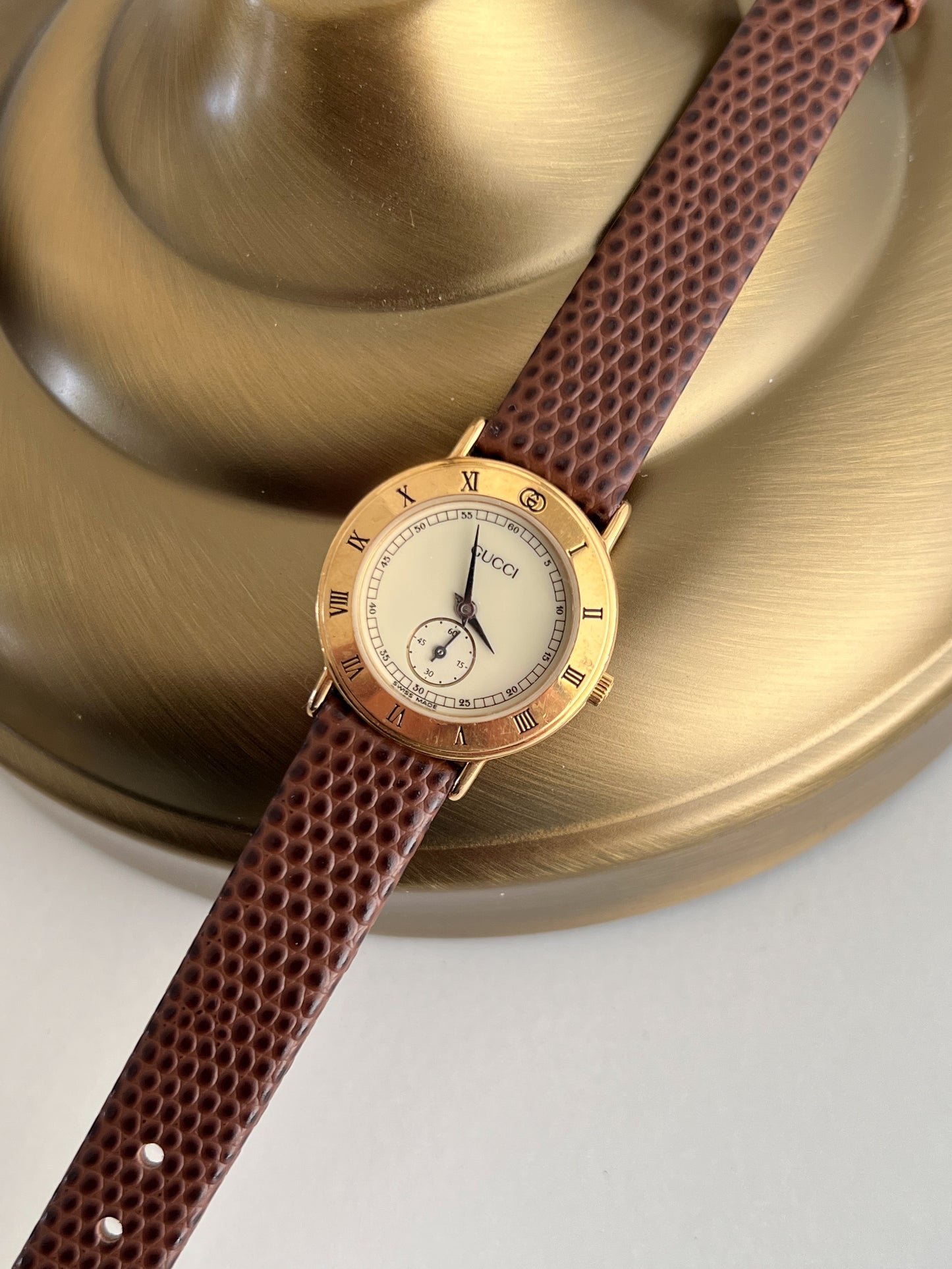 Gucci Roman Bezel Cream Dial Women’s Watch