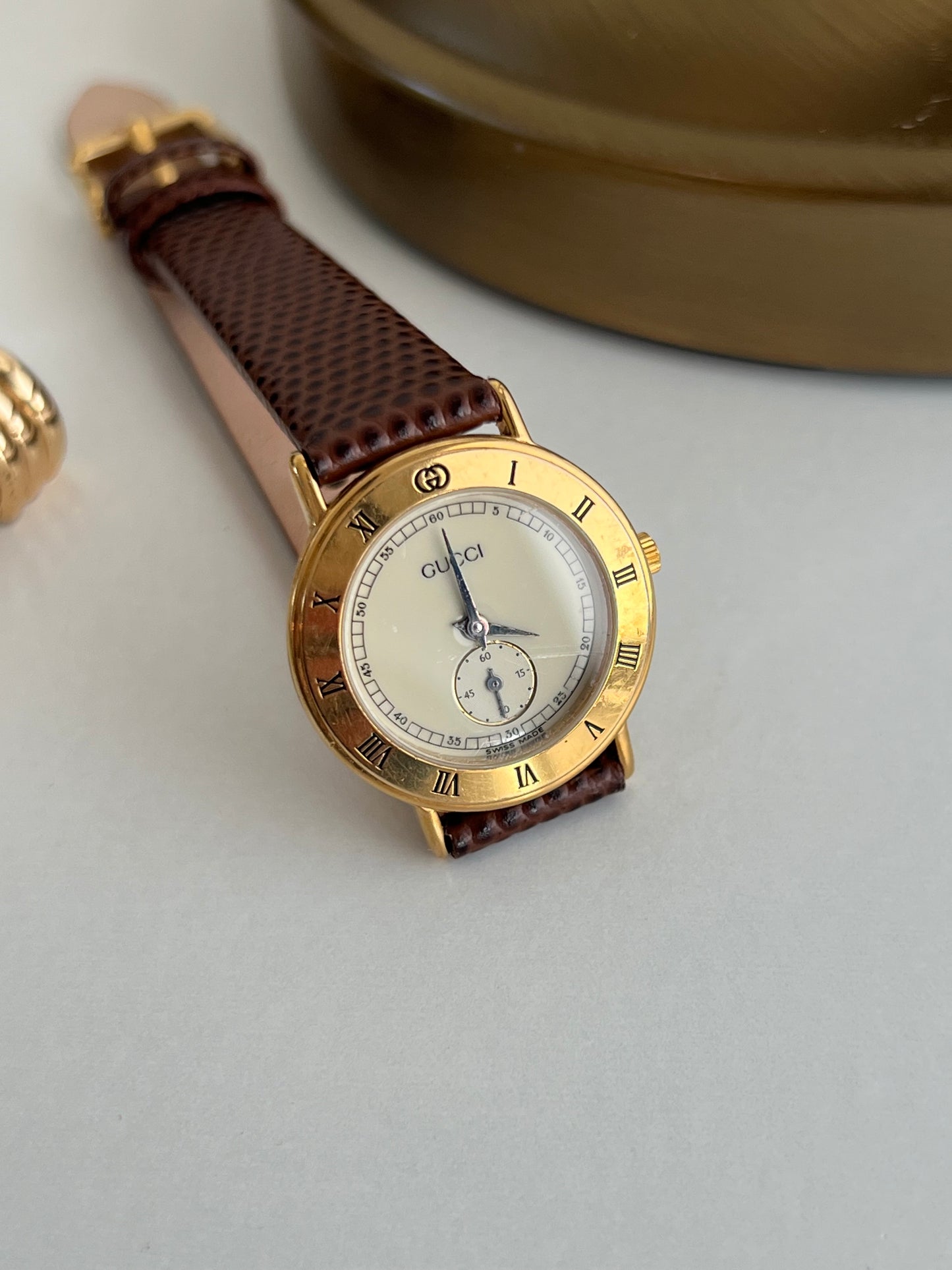 Gucci Roman Bezel Cream Dial Women’s Watch