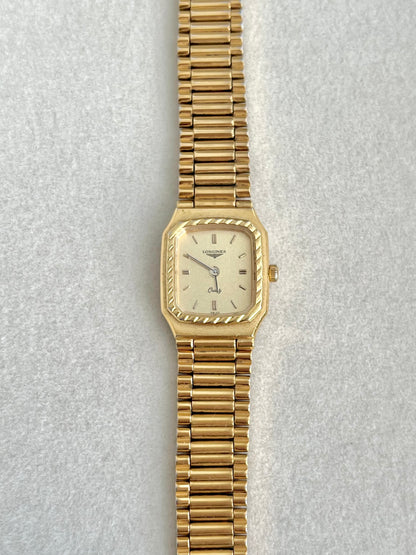 Longines Rectangular Women's Watch with Rope Bezel