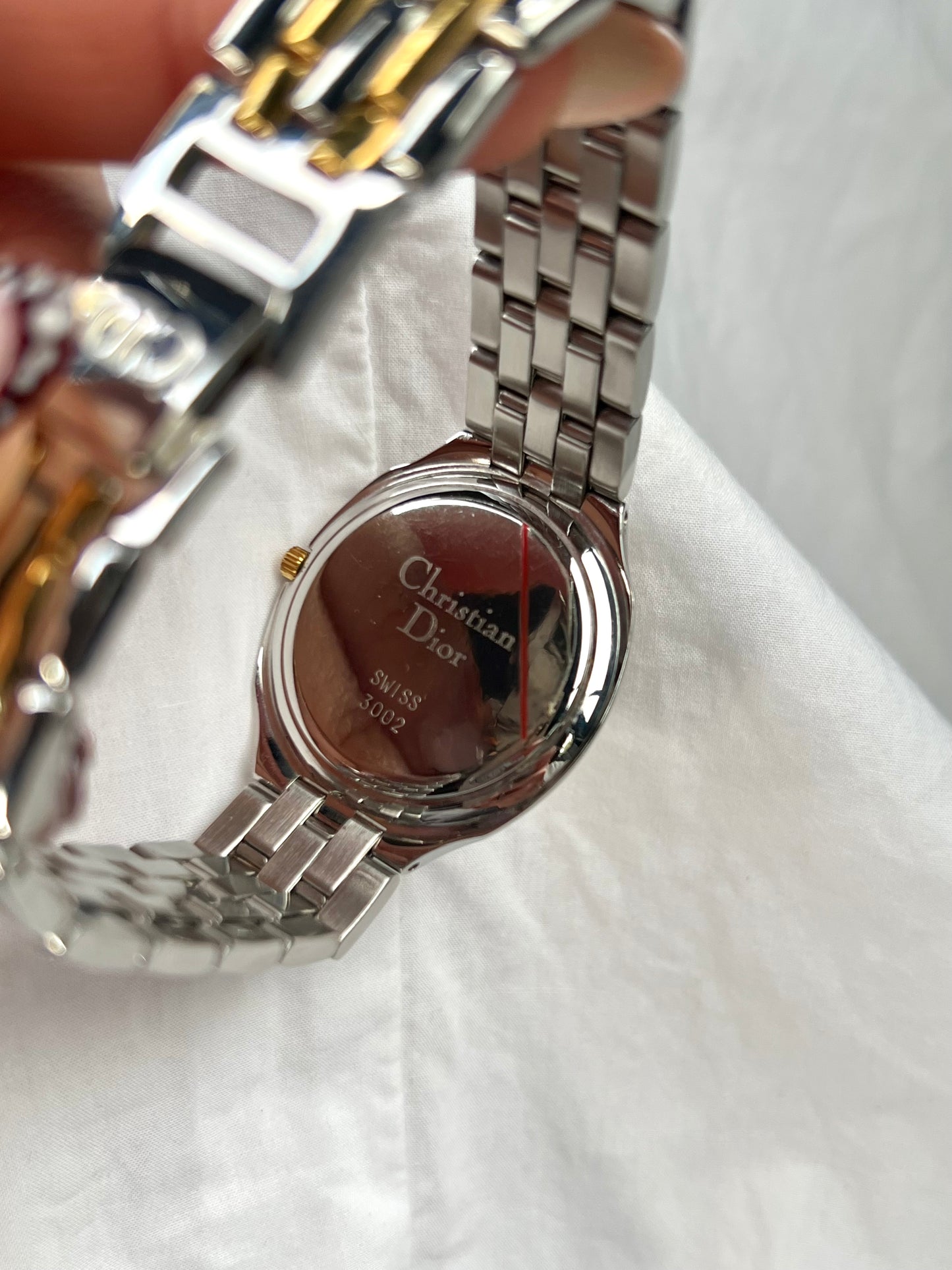 Christian Dior Round Roman Dial Two Tone Unisex Watch