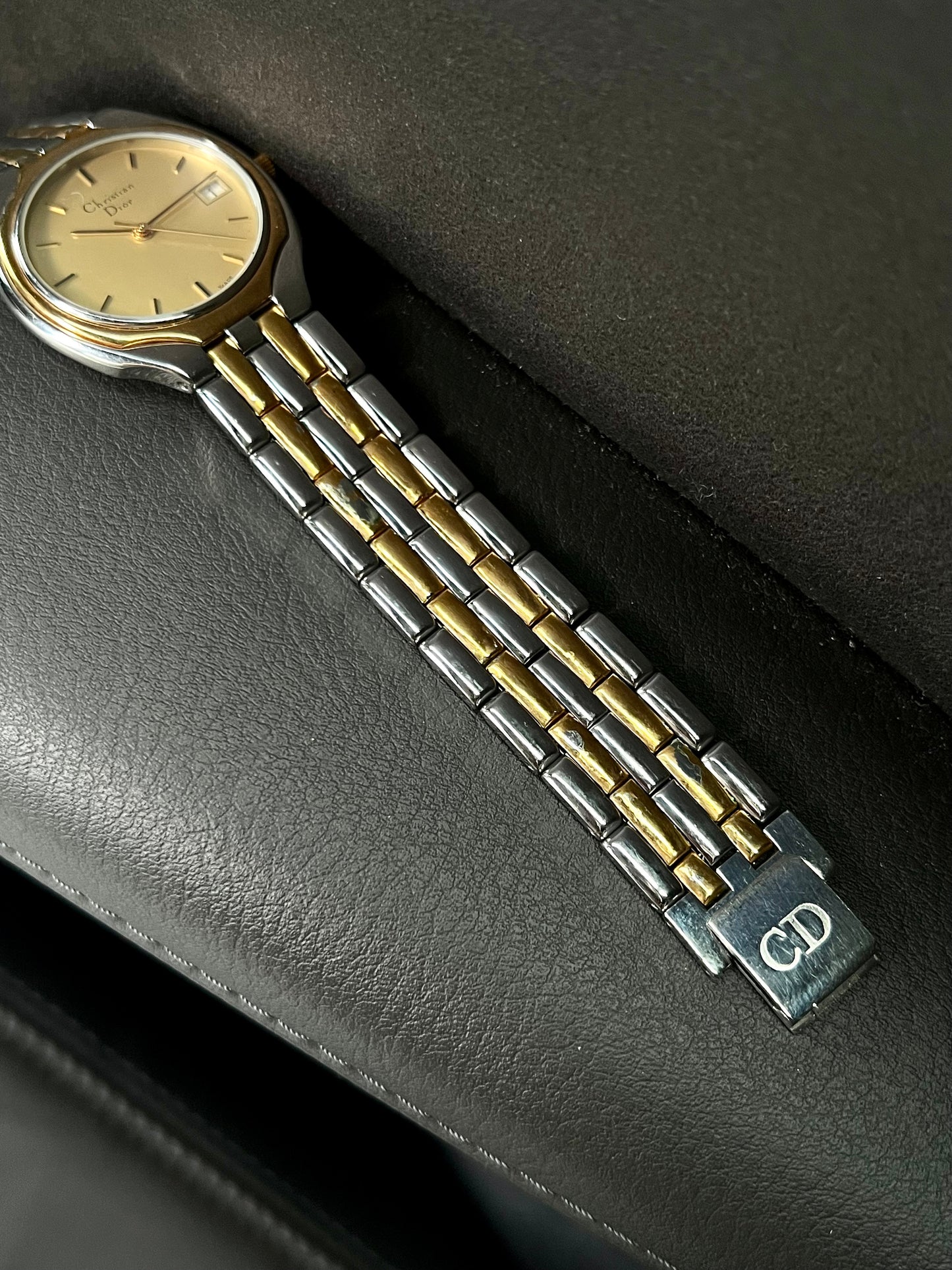 Christian Dior Round Roman Dial Two Tone Unisex Watch