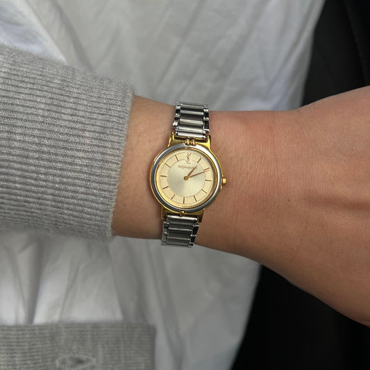 Yves Saint Laurent Two Tone Classic Ladies Watch