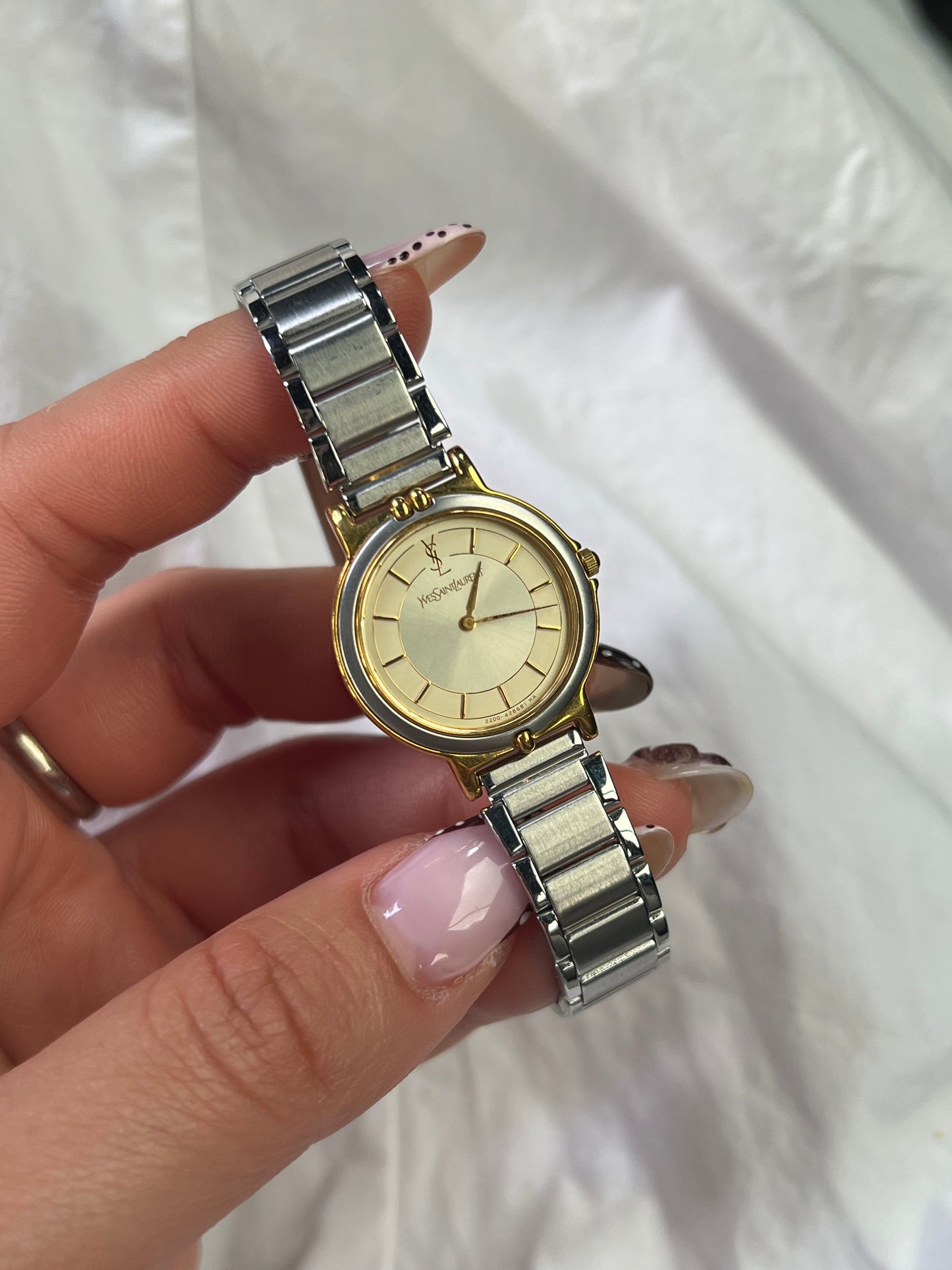 Yves Saint Laurent Two Tone Classic Ladies Watch