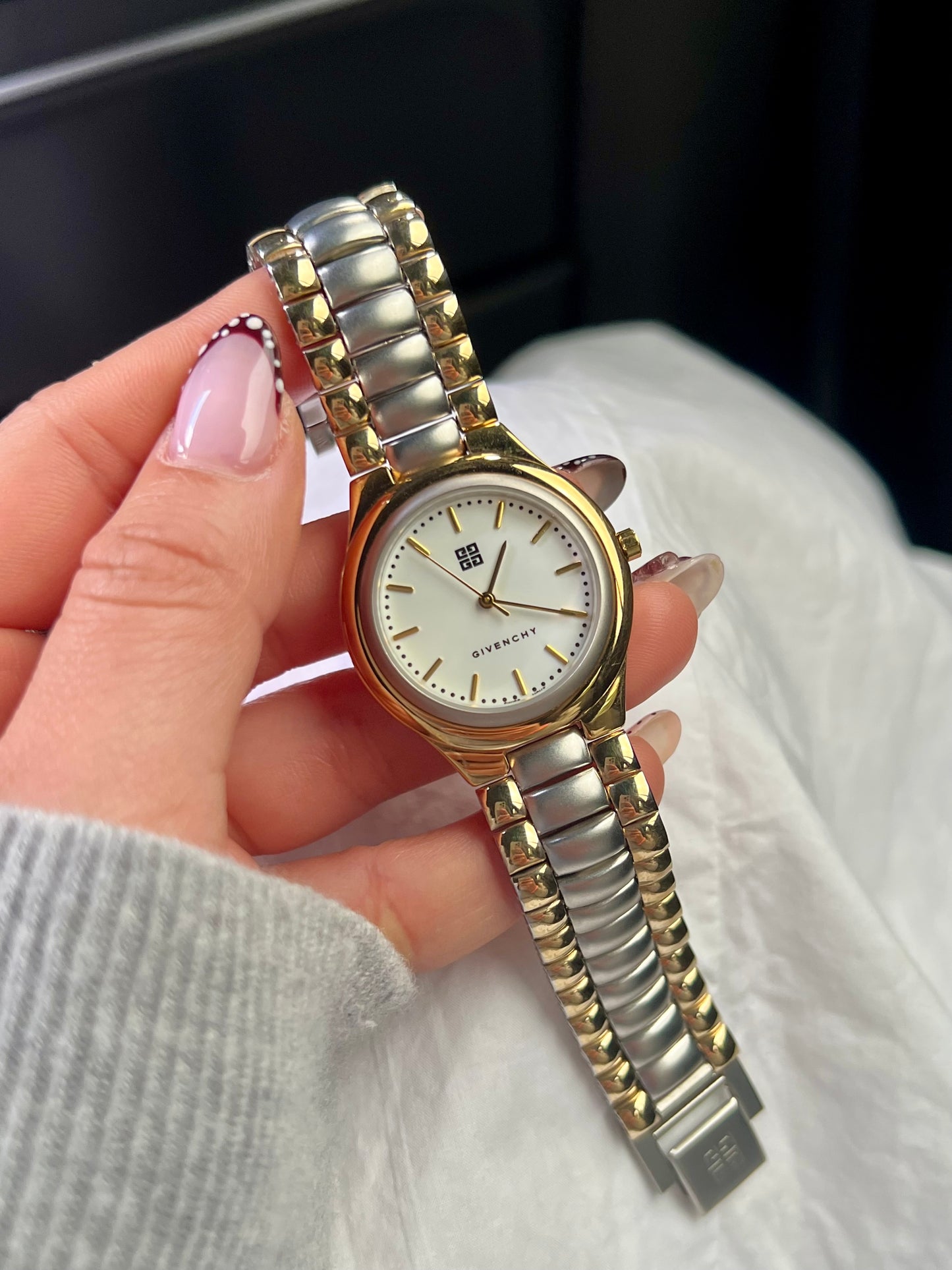 Givenchy White Dial Two Tone Bracelet Women’s Watch