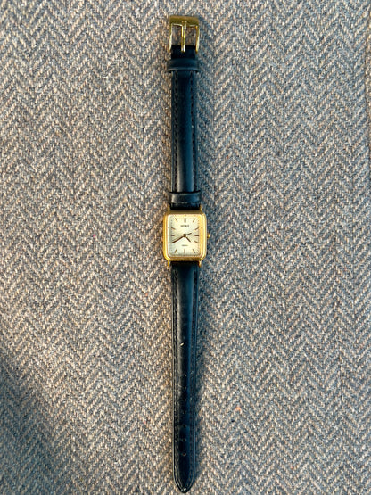 Seiko Spirit Gold-Tone Ladies Tank Watch