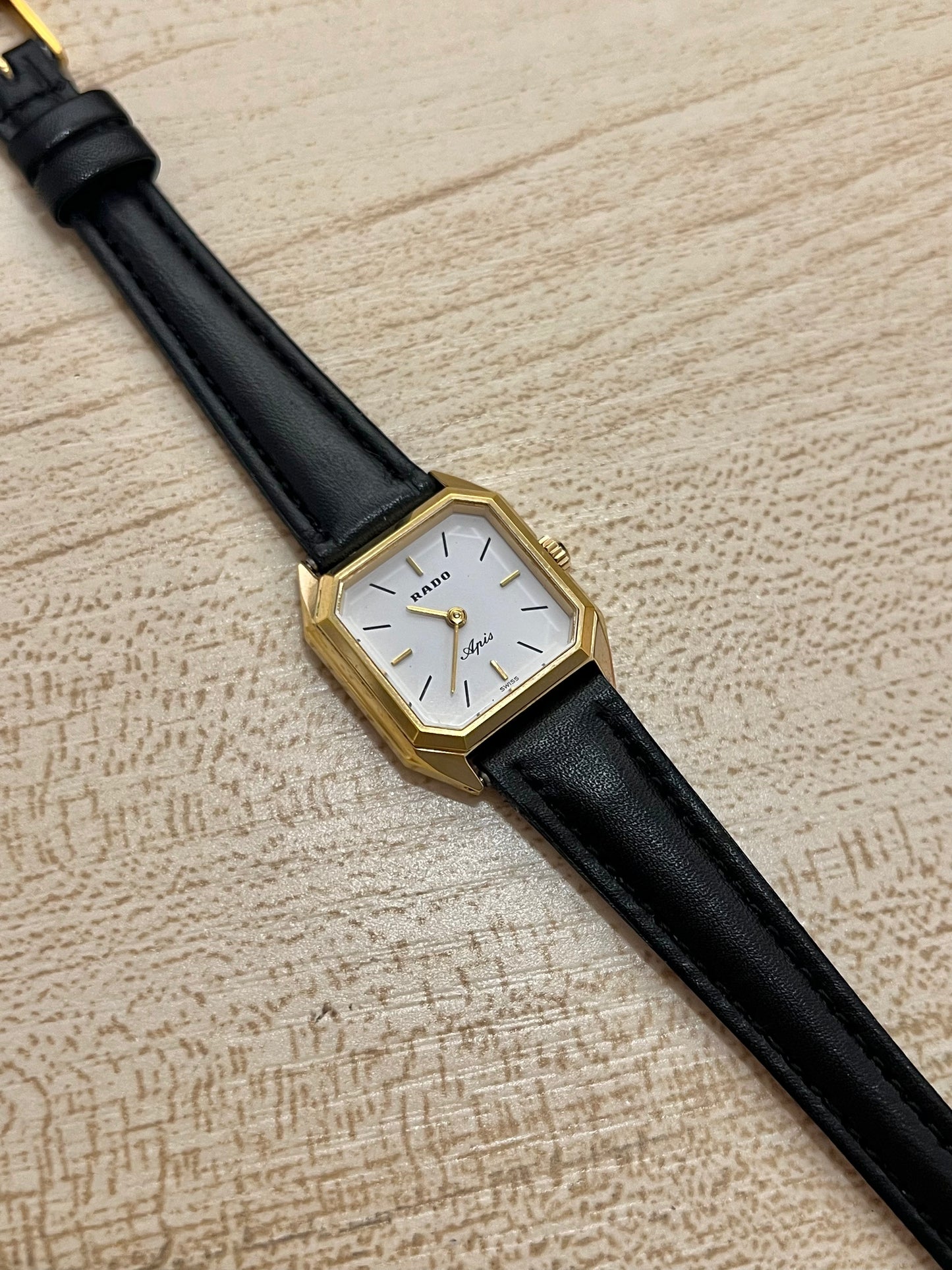 Rado Apis White Dial Gold Tone Dress Watch