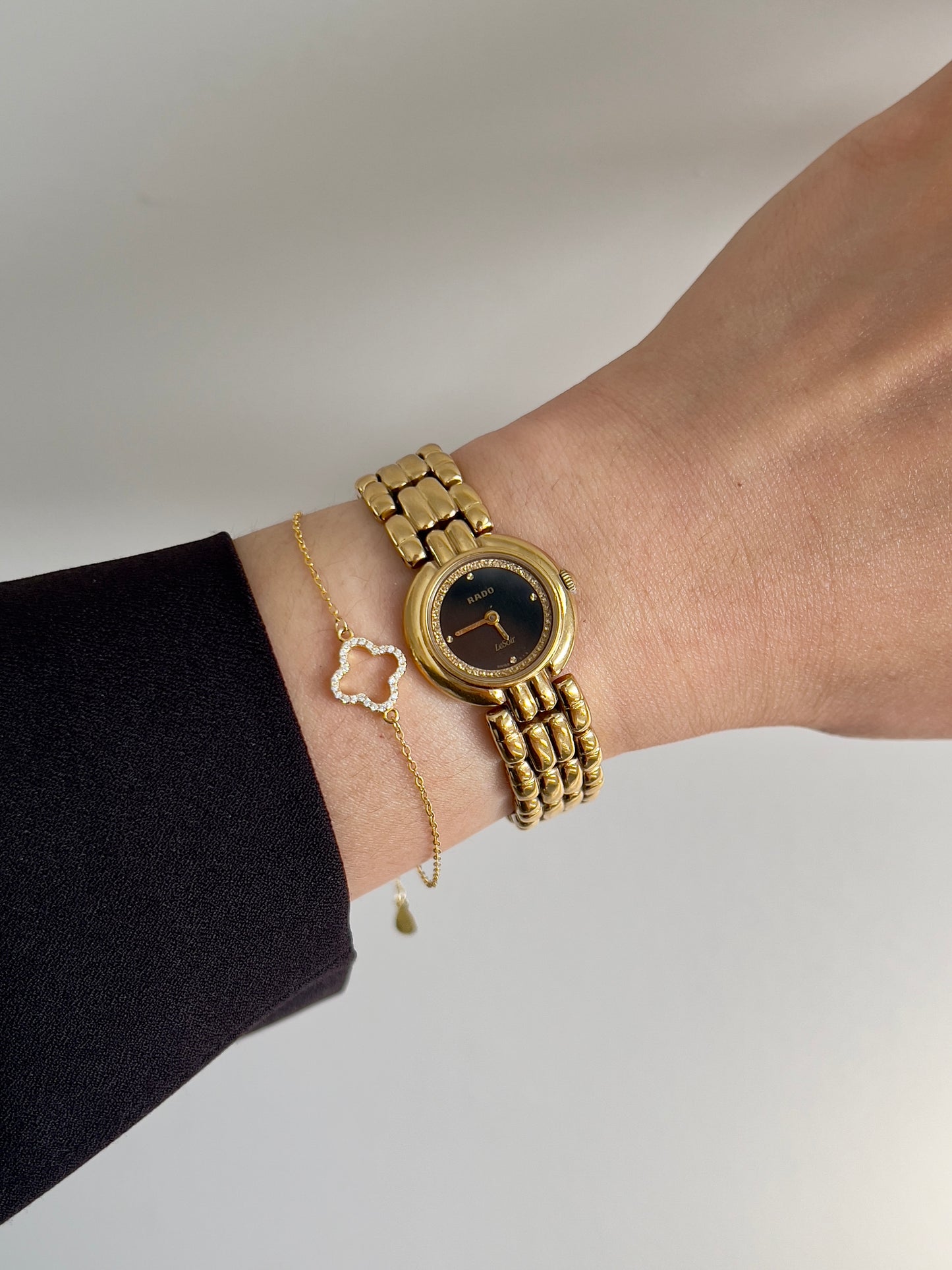 Rado Le Soir Ladies Watch in Black and Gold