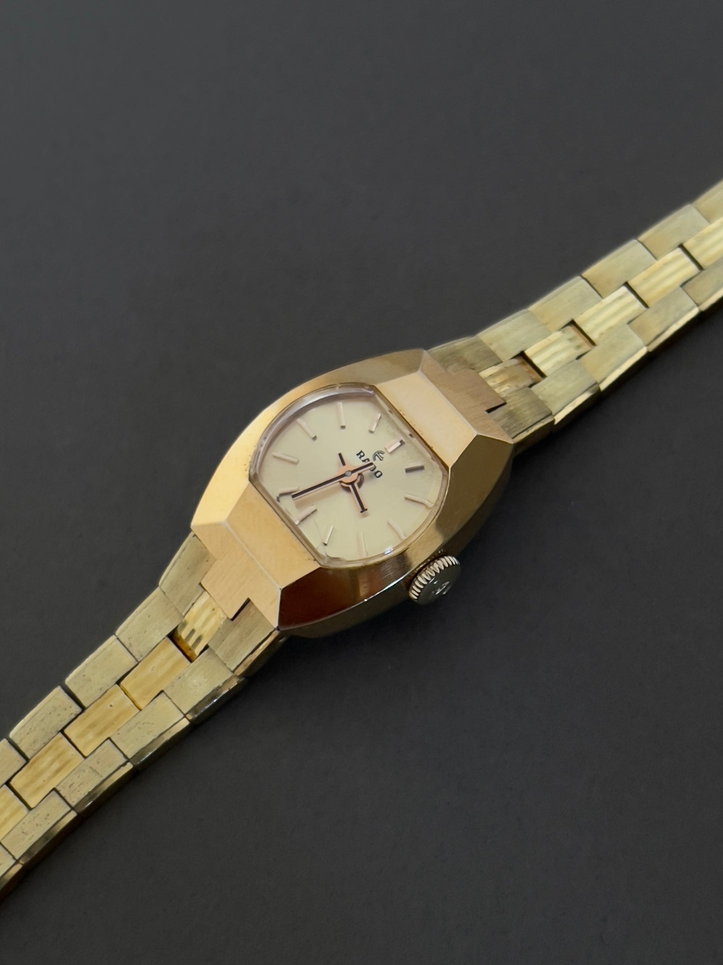 Rado Petite Gold Toned Hand Wound Woman's Watch