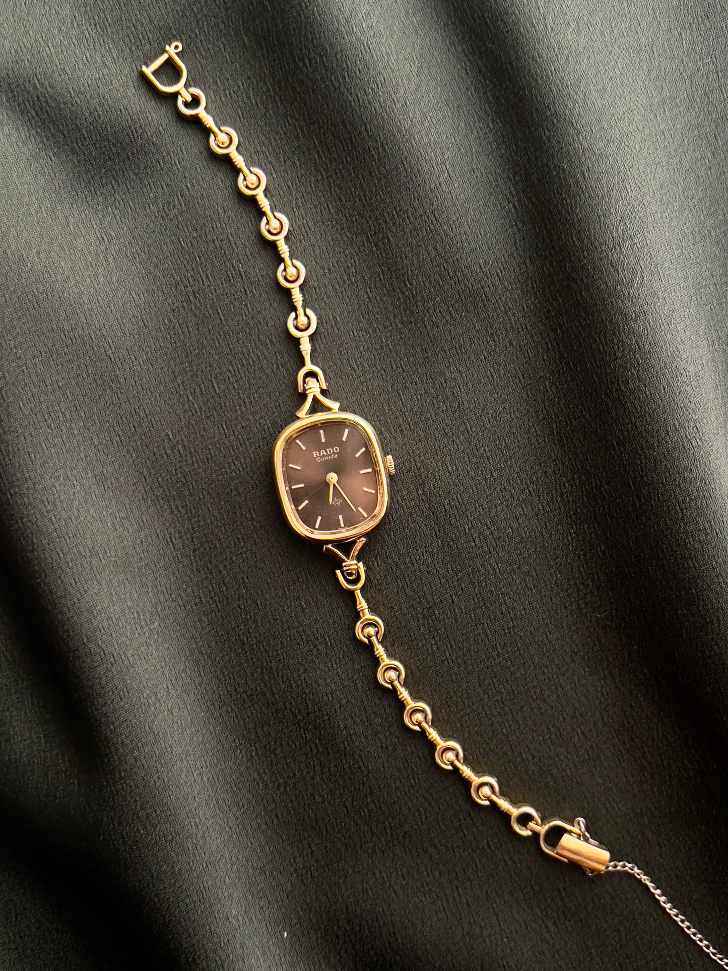 Rado Ladies Watch with Antique Bronze Dial and Art Deco Bracelet