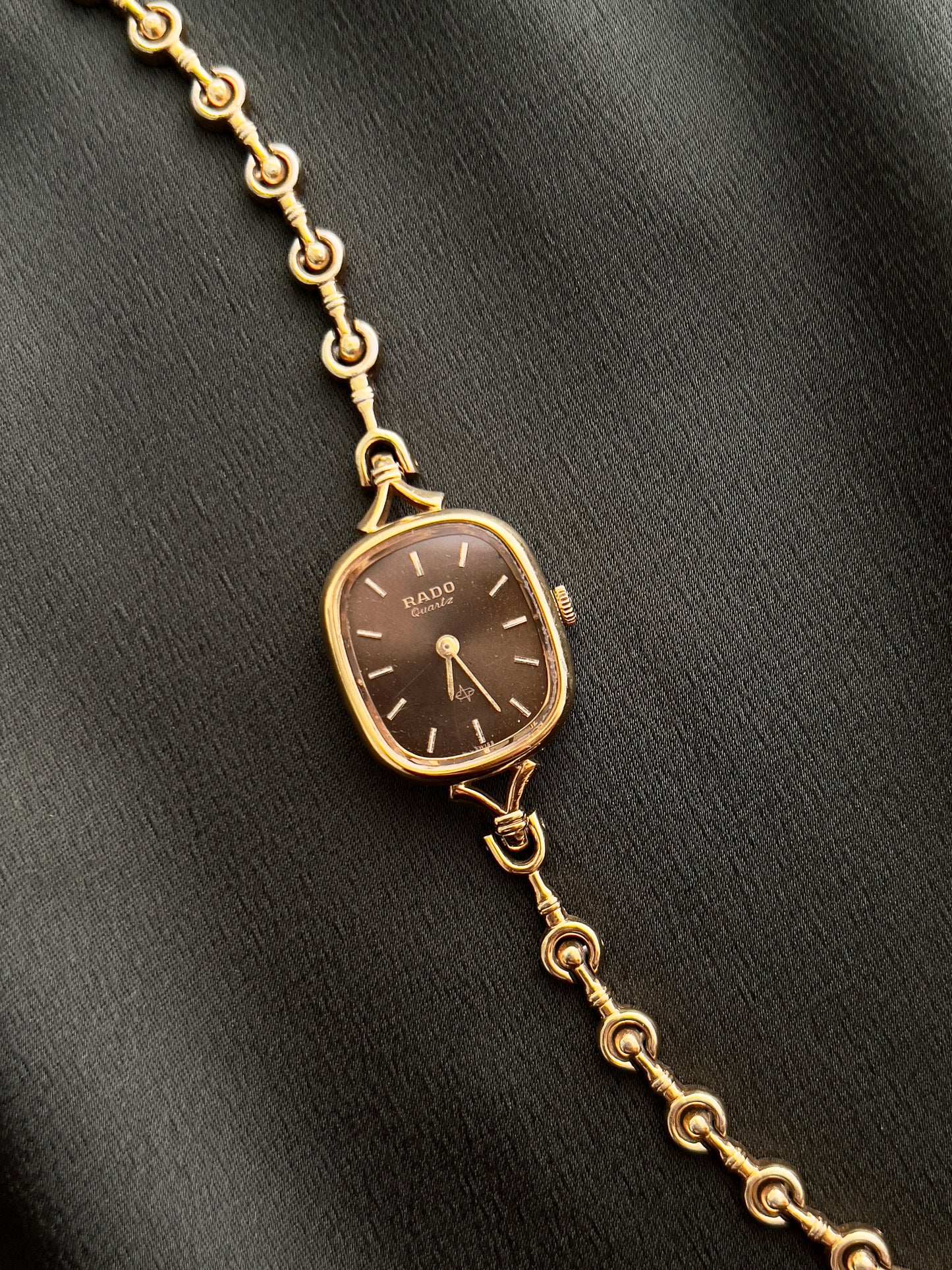 Rado Ladies Watch with Antique Bronze Dial and Art Deco Bracelet