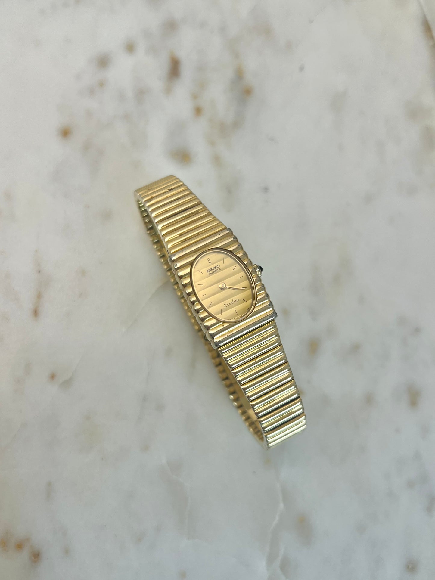 Seiko Gold Women's Watch with Bamboo Bracelet