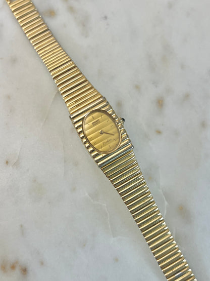 Seiko Gold Women's Watch with Bamboo Bracelet