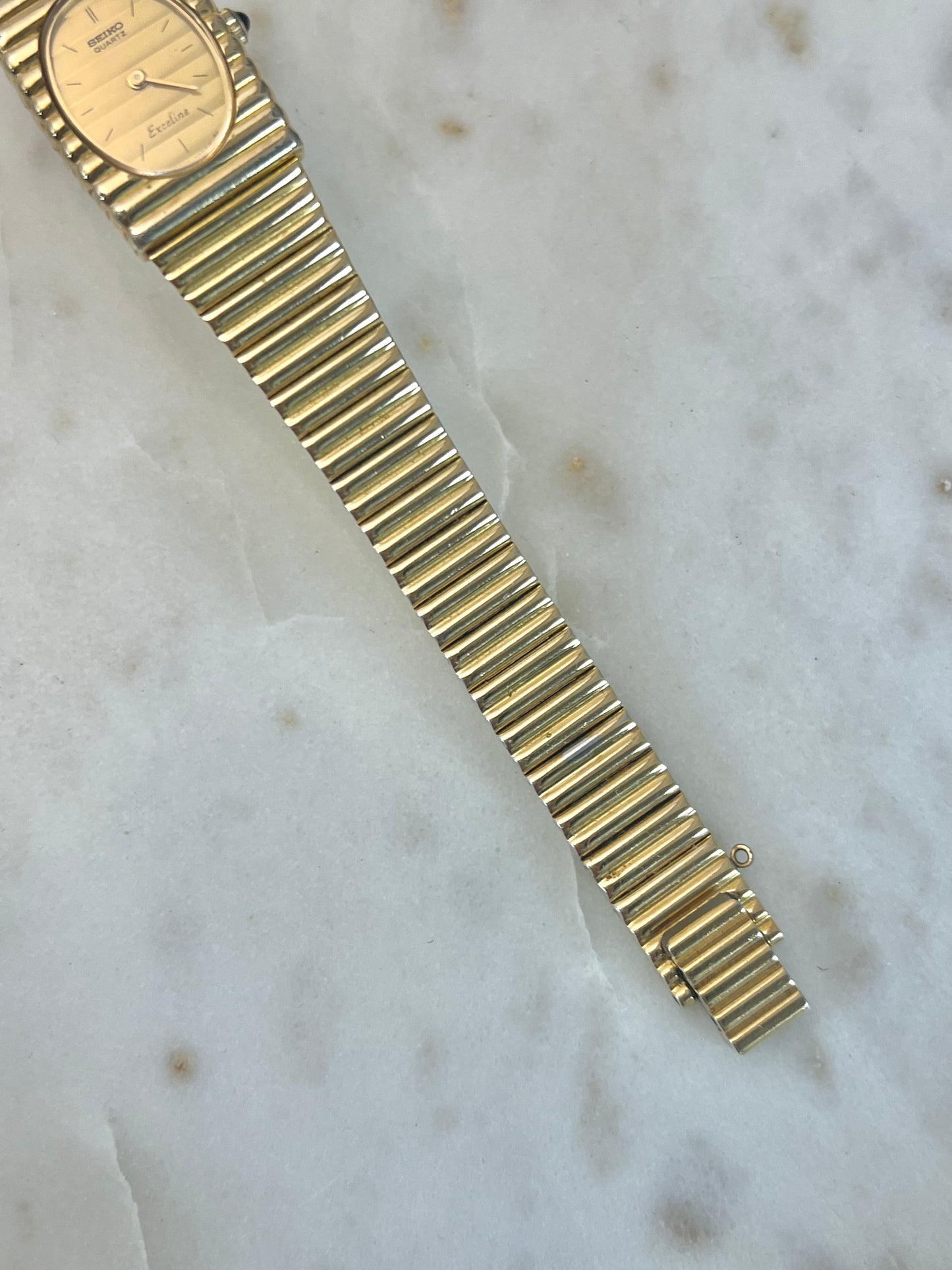 Seiko Gold Women's Watch with Bamboo Bracelet