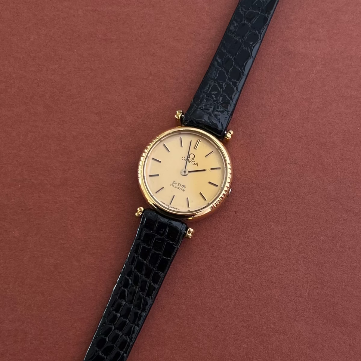 Omega De Ville Gold Toned Round Women’s Watch