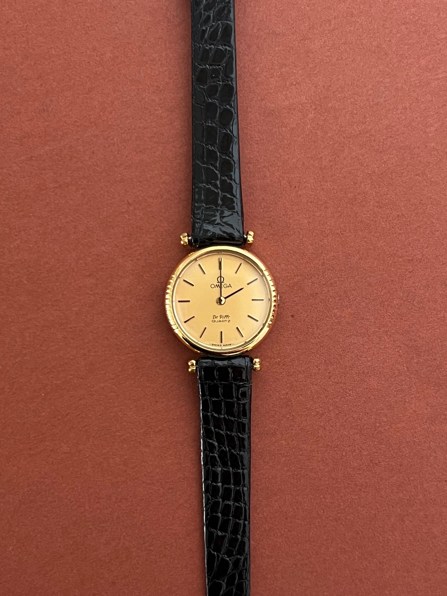 Omega De Ville Gold Toned Round Women’s Watch