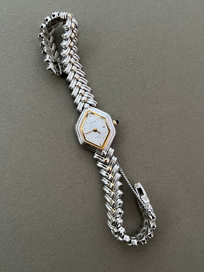 Rado Triple Case Two Toned Sculpted Woman's Watch